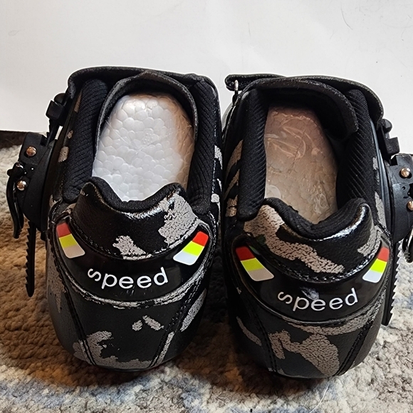 Speed Black Camo Cycling Shoes Unisex Size EU 39 New - Picture 16 of 16